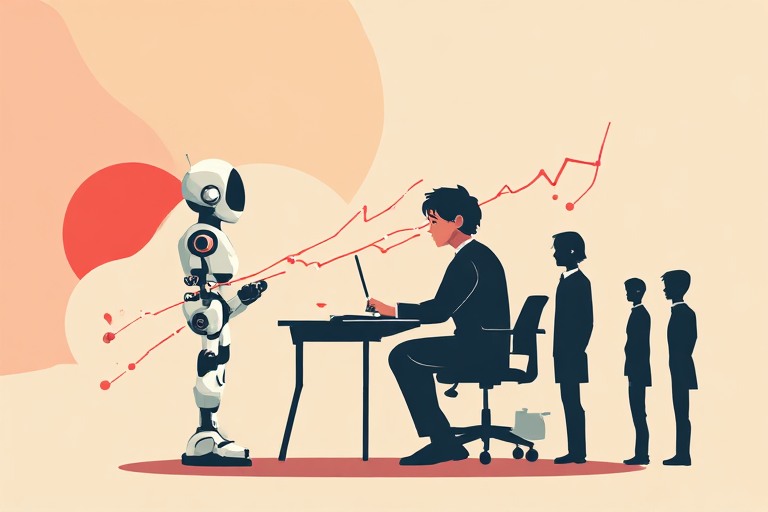 Illustration showing one worker's AI improvements failing to reach the rest of the team